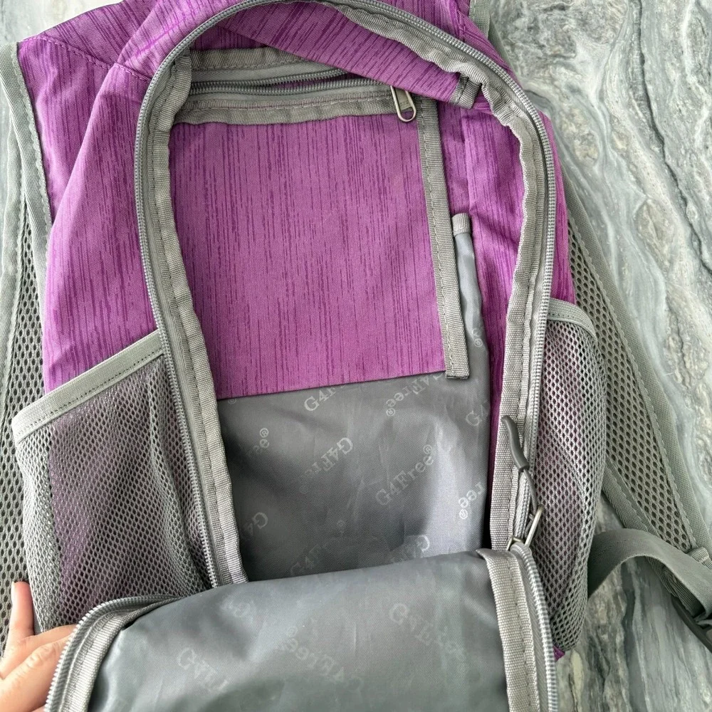 G4Free Unisex Purple‎ Lightweight Packable Outdoor Hiking Daypack Backpack 10L